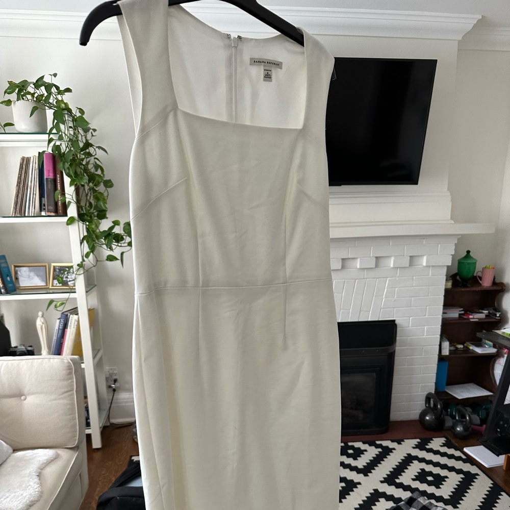 White dress - beautiful neckline